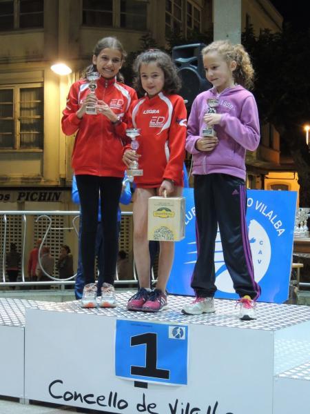 As Balas femininas das Escolas impoñense en todas as carreiras de menores na II Noctura do San Ramón de Villalba!!!