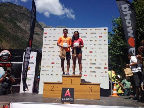 La gran Xana Rodríguez triunfa en los Pirineos ganando la "VUELTA AL MOLINO DE CERLER" del Gran Trail TrangoWord Aneto Poses de 9 kilómetros y 450 m. de desnivel acumulados!!!